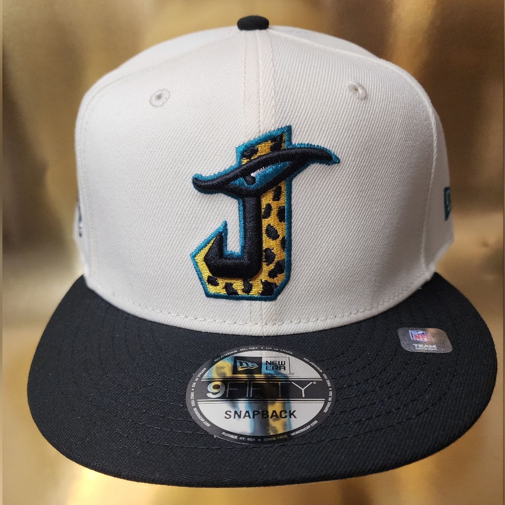 Jacksonville Jaguars NFL New Era City Originals Cream 9FIFTY Snapback Hat
